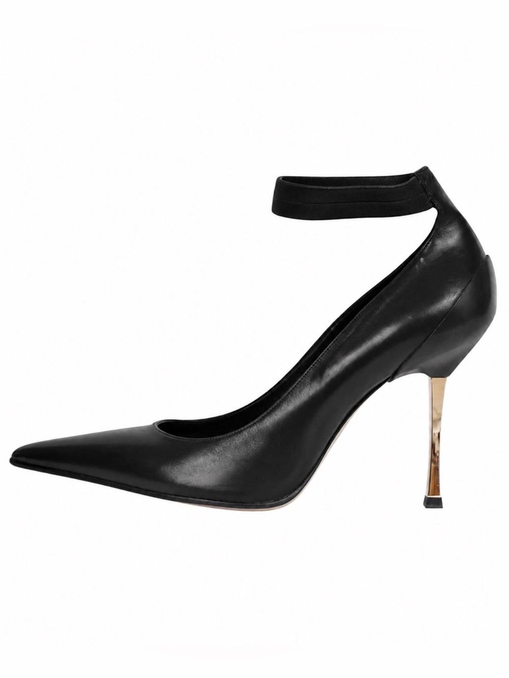 F/W 1997 Tom Ford for Gucci black Leather Ankle-Strap Stiletto Shoes